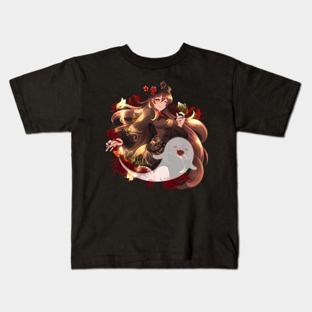 hu tao 2 genshin impact Kids T-Shirt by Mariliya